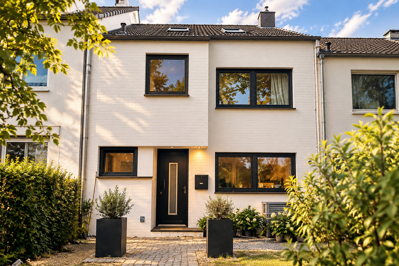 Foto Modernisiertes Reihenhaus mit Split-Level-Architektur in begehrter Lage von Ammersbek