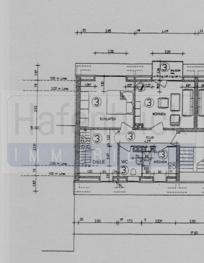 Grundriss EG Etagenwohnung L�beck / Travem�nde