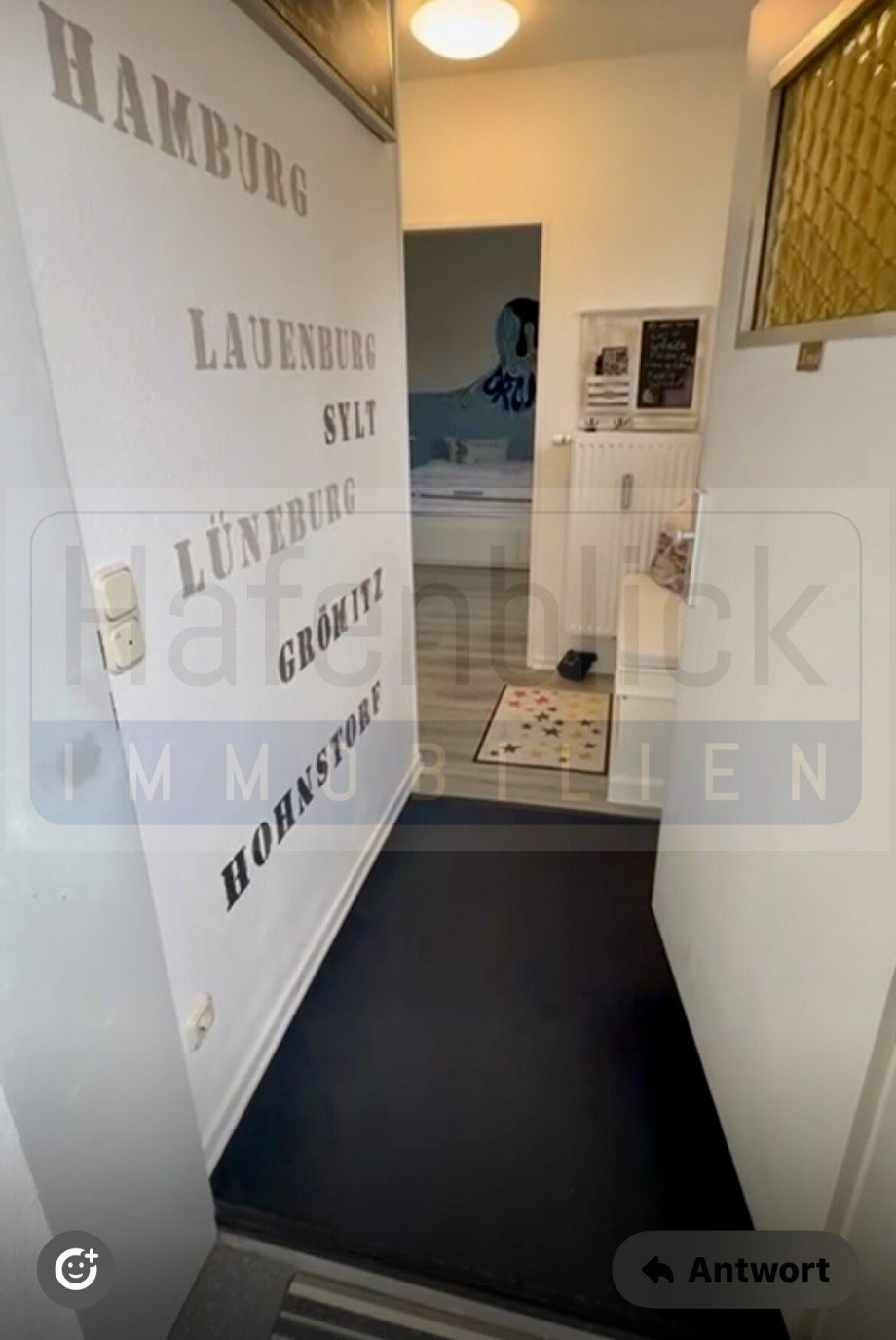 Eingangst�r.Flur Erdgeschosswohnung Gr�mitz