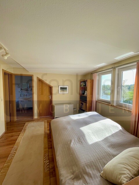 Schlafzimmer mit Seeblick Einfamilienhaus Sch�nwalde am Bungsberg / M�nchneversdorf