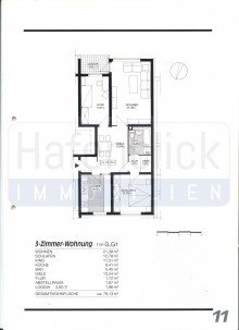 Grundriss Nordmeer 15 Solide Kapitalanlage-3 Zi Wng in Travem�nde