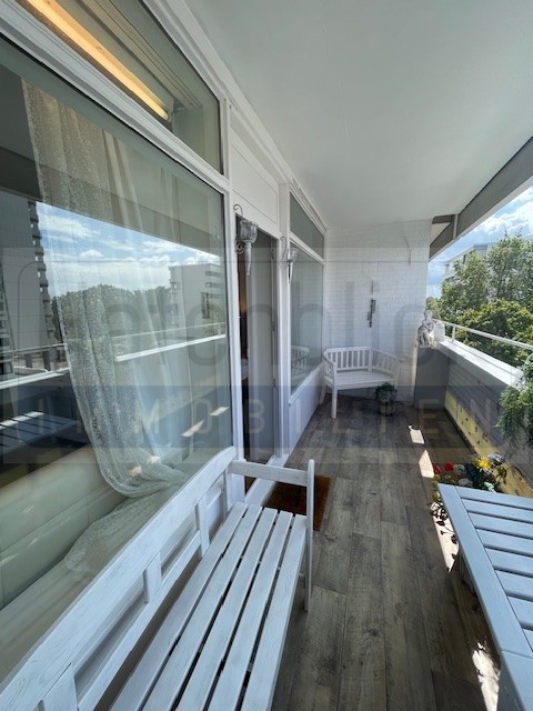 Balkon mit seitlichem Meerblick Wohnung Sierksdorf