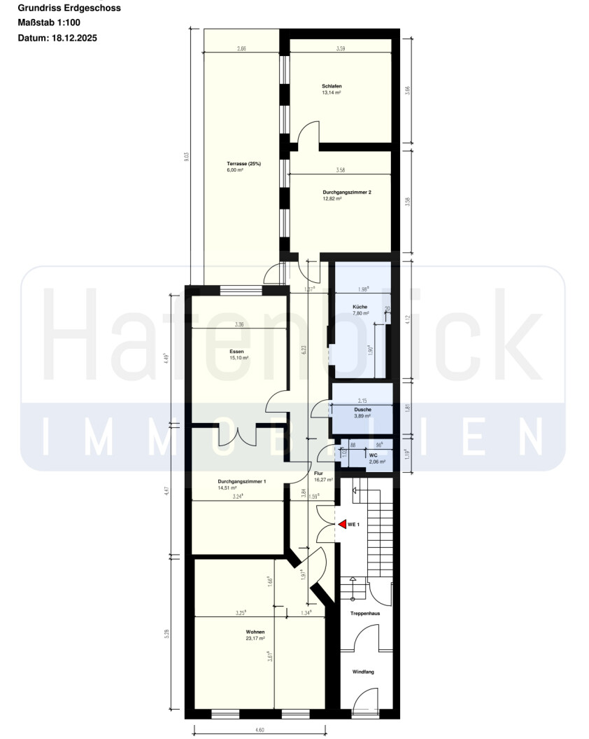 Grundriss EG. MFH, HL Mehrfamilienhaus L�beck