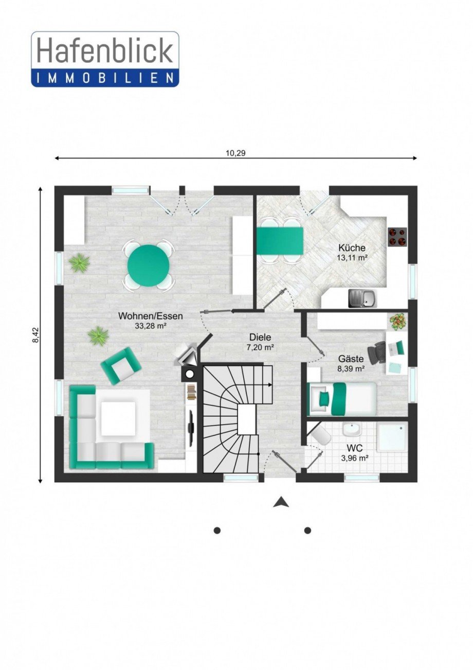Grundriss.EG.FriesenhausScharb Einfamilienhaus Scharbeutz