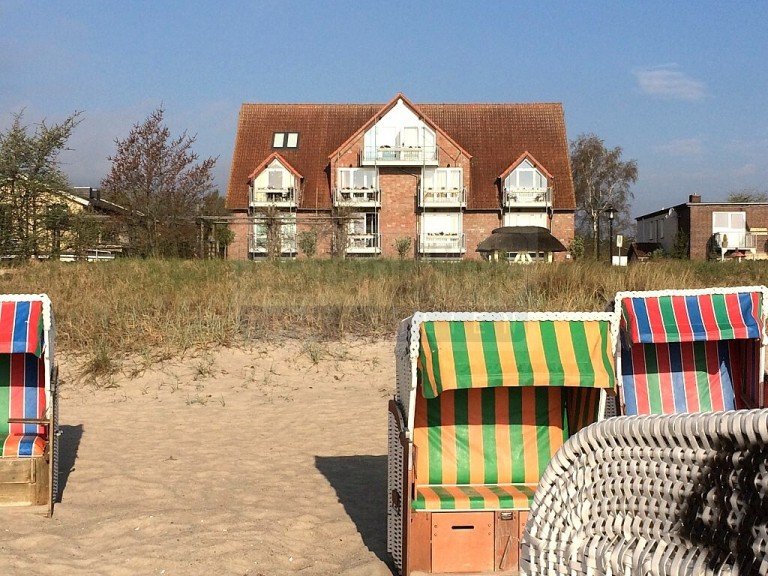 Strandkorb 30m fu�l�ufig erreichbar Scharbeutz Etagenwohnung Top Lage am Strand ! 2 Zimmer Wohnung -2 Balkone -Stellplatz -Teilmeerblick- Scharbeutz - Haffkrug