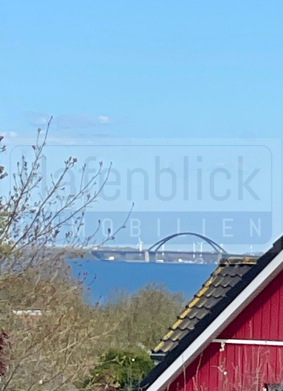 Blick Fehmarnsundbr�cke Bungalow Heiligenhafen