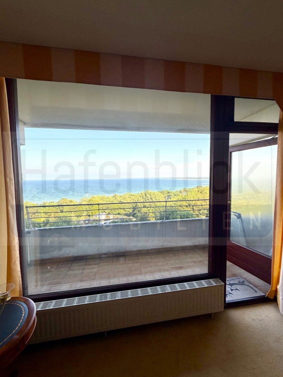 Balkonfenster mit Meerblick Etagenwohnung Timmendorfer Strand