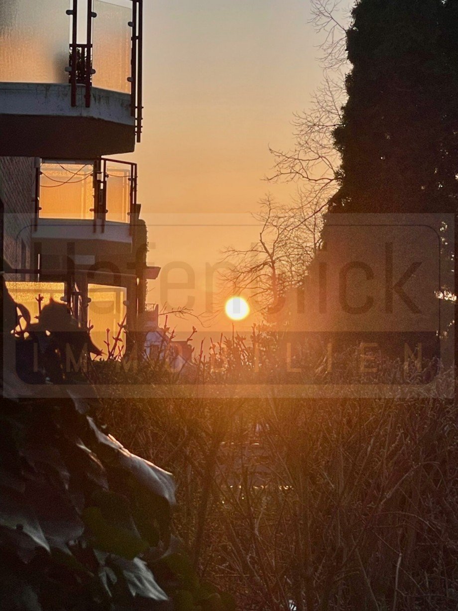 Sonnenuntergang Terrasse Erdgeschosswohnung Scharbeutz