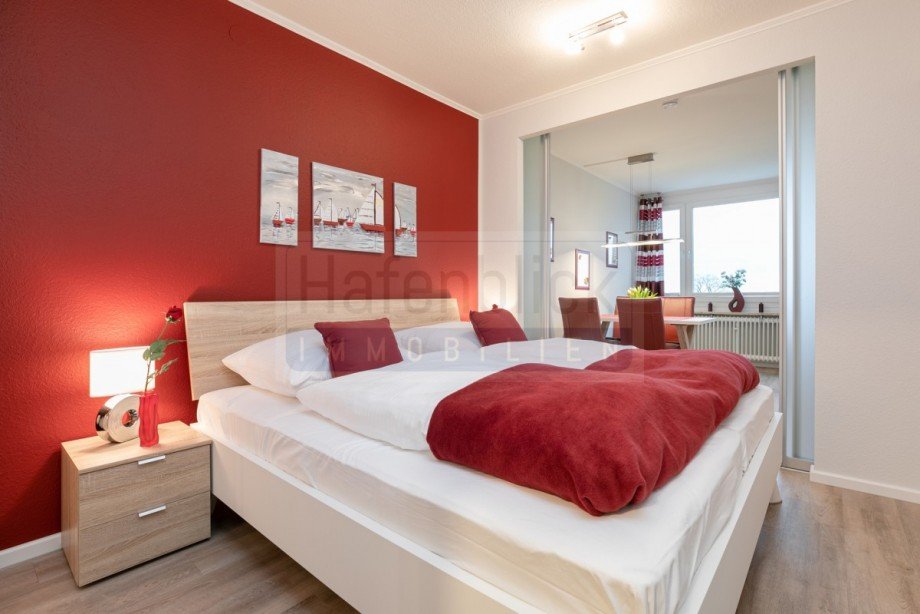 Sclafzimmer mit Meerblick Etagenwohnung Gr�mitz