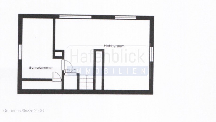Grundriss 2.OG- Spitzboden Einfamilienhaus Rendsburg