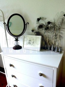 Kommode im gro�en Schlafzimmer Gem�tliche Firmenwohnung-Ferienwohnung-Panoramablick in Seevetal - mit Bahnanbindung nach Hamburg