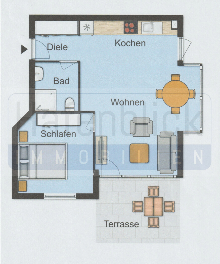 Grundriss Erdgeschosswohnung Scharbeutz
